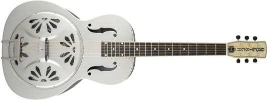 Gretsch G9221 Bobtail Steel Round-Neck A.E., Steel Body Spider Cone Resonator Guitar, Fishman Nashville Resonator Pickup