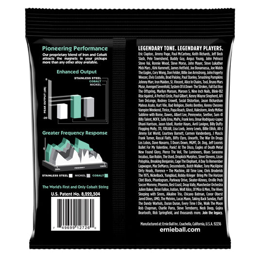 Ernie Ball Cobalt Slinky Electric Guitar Strings 12-56 Gauge