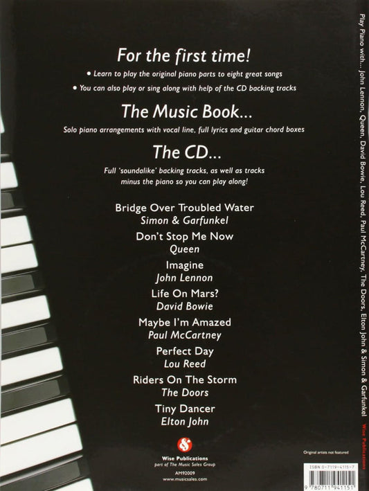 Play Piano With Lennon Queen Bowie Etc Bk/Cd