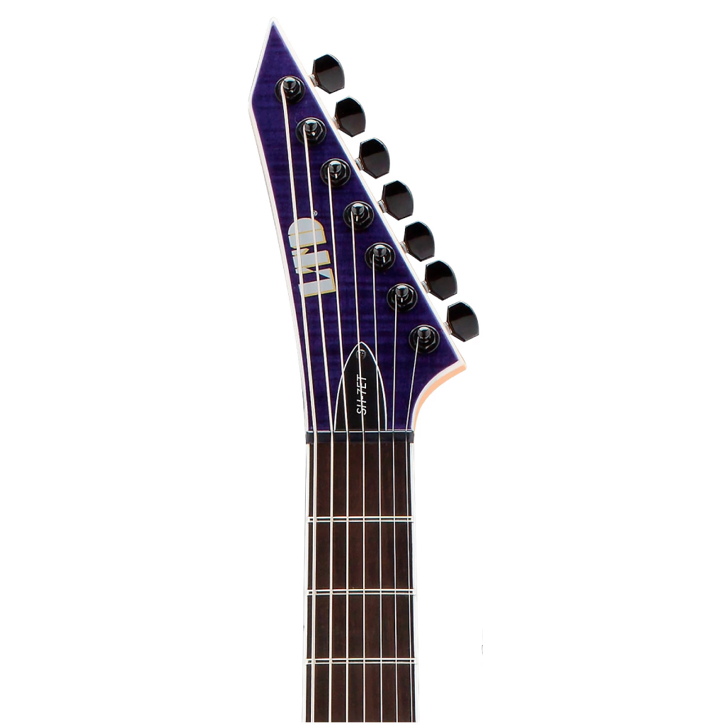 ESP LTD SH 7 EverTune Brian (Head) Welch Signature Series 7 Strings Electric Guitar in See Thru Purple