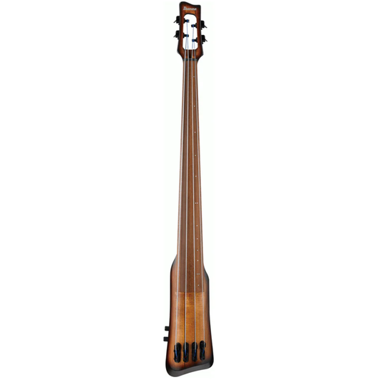 Ibanez UB804 Fretless 4 String Standing Bass with Stand in Mahogany Oil Burst