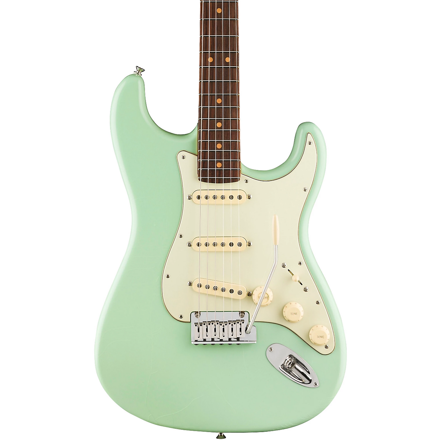 Fender American Ultra Luxe '60s Stratocaster, Rosewood Fingerboard in Surf Green
