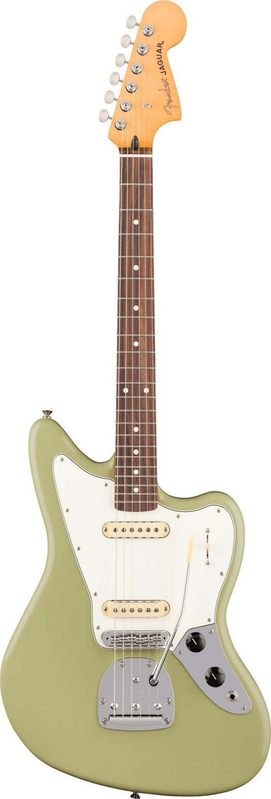 Fender Player II Jaguar Electric Guitar, Rosewood Fingerboard in Birch Green