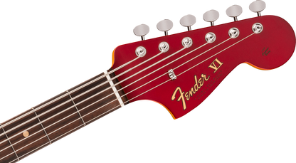 Fender Vintera III Early '60s Bass VI Electric Guitar, Rosewood Fingerboard in Candy Apple Red