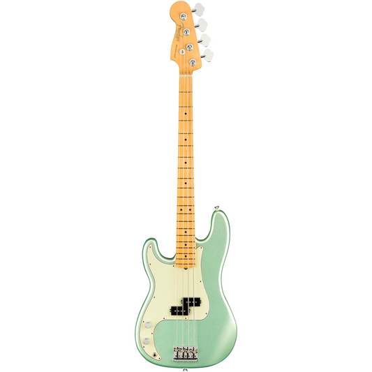 Fender American Professional II Precision Left Hand Bass, Maple Fingerboard in Mystic Surf Green