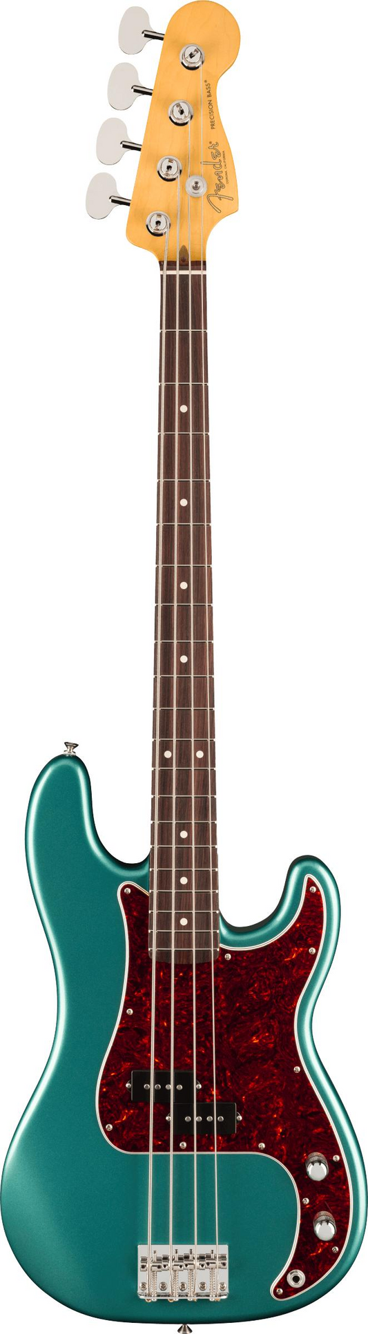 Fender American Professional Classic Precision Bass, Rosewood Fingerboard in Faded Sherwood Green Metallic