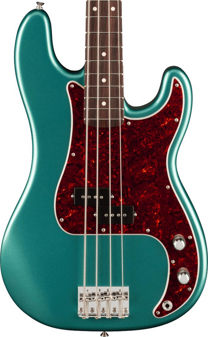 Fender American Professional Classic Precision Bass, Rosewood Fingerboard in Faded Sherwood Green Metallic