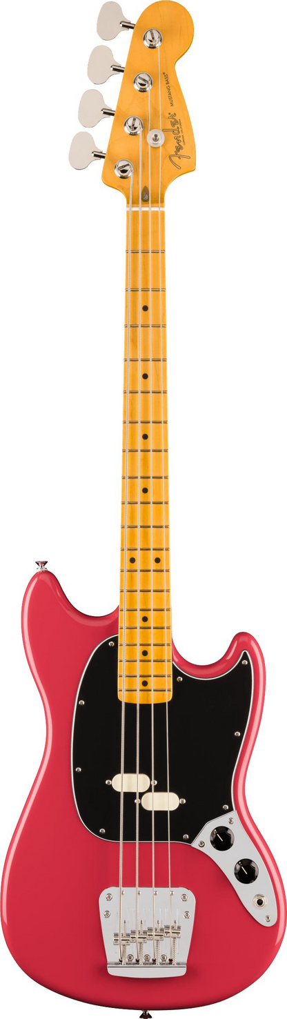 Fender American Professional Classic Mustang Bass, Maple Fingerboard in Faded Dakota Red