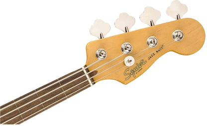 Squier Classic Vibe 60s Fretless Jazz Bass, Indian Laurel Fingerboard  in 3 Colour Sunburst