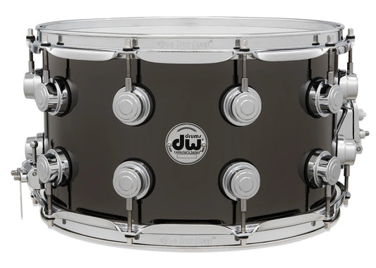 DW Collectors Series 7" x 13" Black Nickel Over Brass Snare Drum