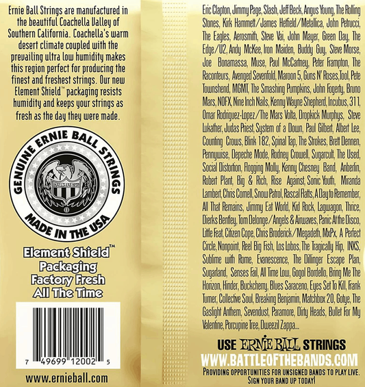 Ernie Ball MEDIUM EARTHWOOD 80/20 BRONZE ACOUSTIC GUITAR STRINGS 13-56 GAUGE