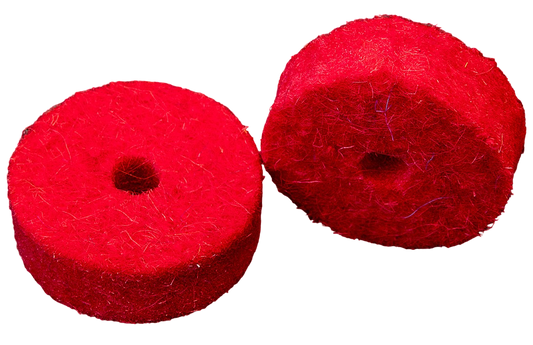 Tuner Fish Cymbal Felts 10 Pack in Red