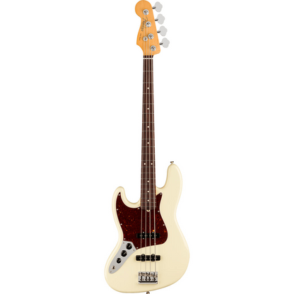Fender American Professional II Jazz Bass Left Hand, Rosewood Fingerboard in Olympic White