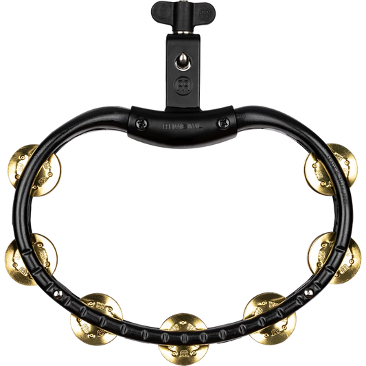 Meinl Percussion TMT2BBK Tradotional Mountable ABS Series Mountable Molded ABS Tambourine Solid Brass Jingles in Black