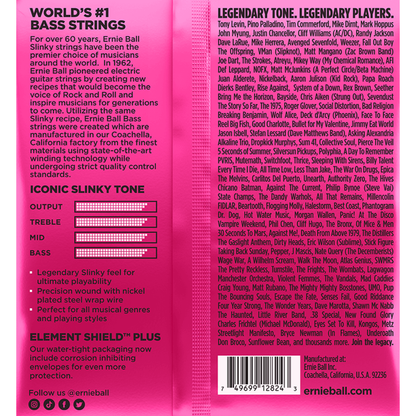 Ernie Ball Super Slinky 5 String Nickel Wound Electric Bass Strings 40-125 Gauge