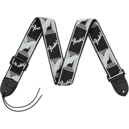 Fender 2" Monogrammed Straps in Black & Light And Grey & Dark And Grey