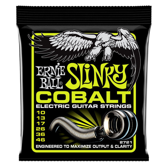 Ernie Ball Regular Slinky Cobalt Electric Guitar Strings 10-46