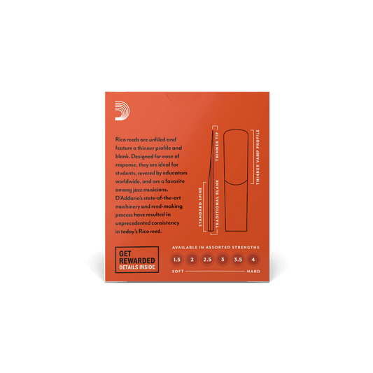 Rico By D'Addario Strength 3.0 10 Pack Alto Saxophone Reeds
