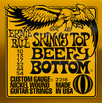 Ernie Ball Skinny Top Beefy Bottom Slinky Nickel Wound Electric Strings 10-54 Gauge