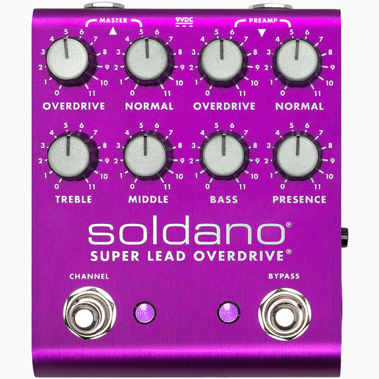 Soldano SLO Plus Dual Channel Super Lead Overdrive Pedal Custom Purple