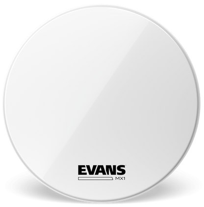 Evans MX1 White Marching 30" Bass Drum Head