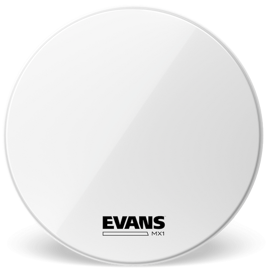 Evans MX1 White Marching 30" Bass Drum Head
