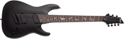 Schecter Damien 7 Multiscale 7 String in Satin Black
