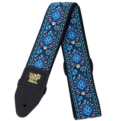 Ernie Ball Jacquard Guitar Strap Or Bass Strap in Indigo Orchid
