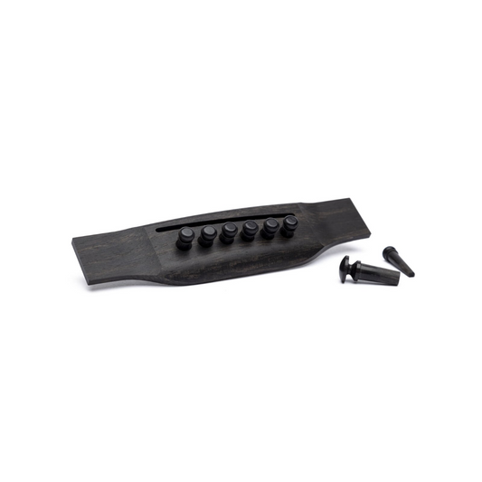 Martin Plain Bridge & Endpins in Ebony Plain