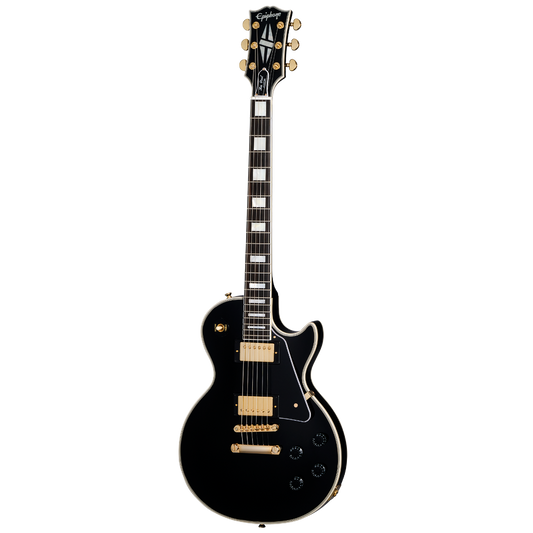 Epiphone "Inspired by Gibson Custom" Les Paul Custom w/Case in Ebony
