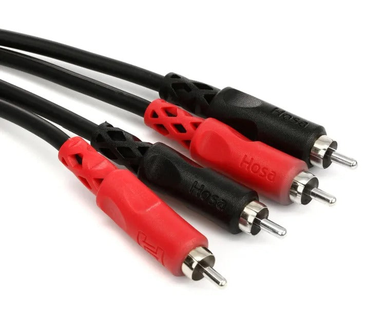 HOSA CRA201 Stereo Interconnect Dual Cable RCA to RCA 1M