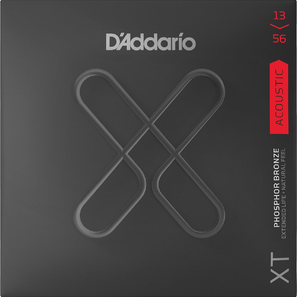 D'Addario XT Phosphor Bronze Medium Coated Acoustic Guitar Strings 13-56 Gauge