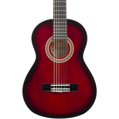 Valencia Series 100 1/2 Size Classical Guitar in Red Sunburst