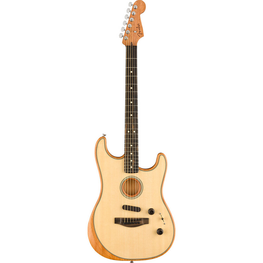 Fender American Acoustasonic Stratocaster, Ebony Fingerboard in Natural