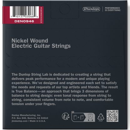 Jim Dunlop Nickel Wound Electric Guitar Strings 9-46 Gauge