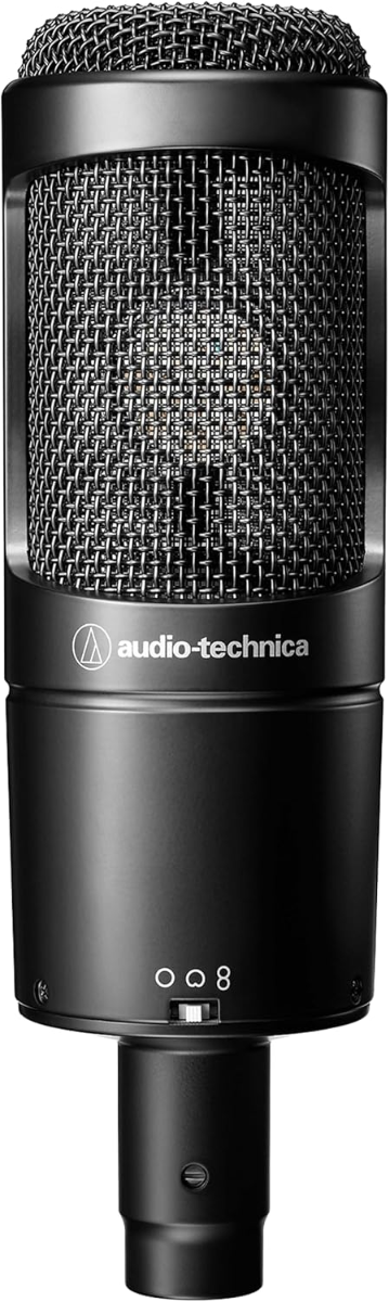 Audio Technica AT2050 Large Diaphragm Multi Pattern Condenser Microphone in Black