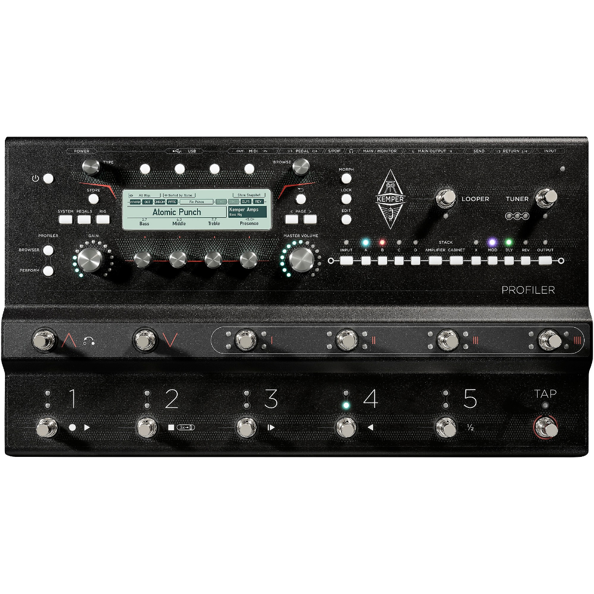 Kemper Profiler Stage Mk2 Floorboard Amp Profiler Multi-Effects Pedal