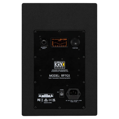 KRK ROKIT 7 Gen 5 Active 7” Two Way Studio Reference Monitor Single