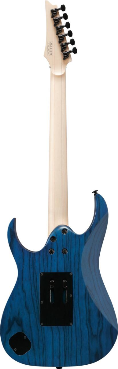 Ibanez Prestige RG653DX Electric Guitar in Transparent Deep Blue Flat