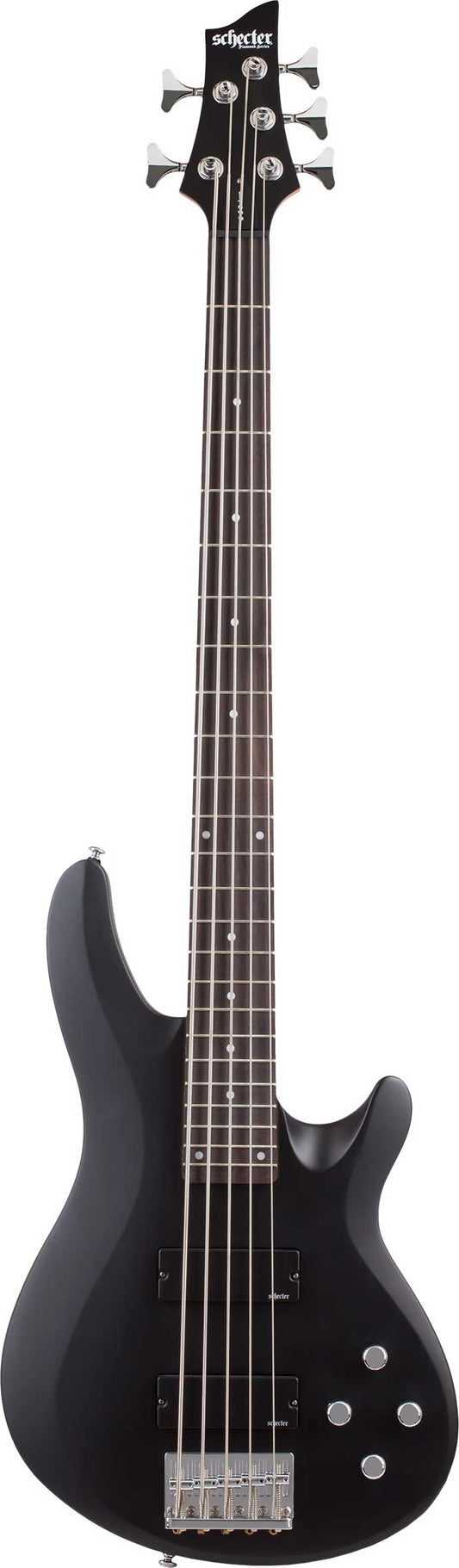 Schecter C-5 Deluxe Bass Guitar in Satin Black