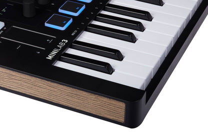 Arturia MiniLAB 3 Compact MIDI Keyboard & Pad Controller in Black