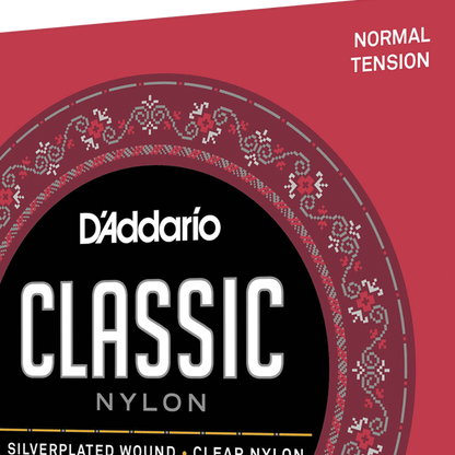 D'Addario EJ27N 3/4 Student Nylon Fractional Classical Guitar Strings Normal Tension