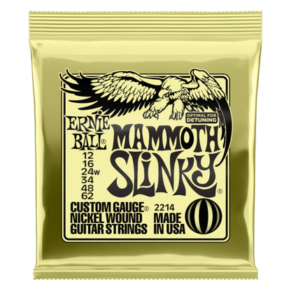 Ernie Ball Mammoth Slinky Nickel Wound Electric Guitar Strings 12-62 Gauge