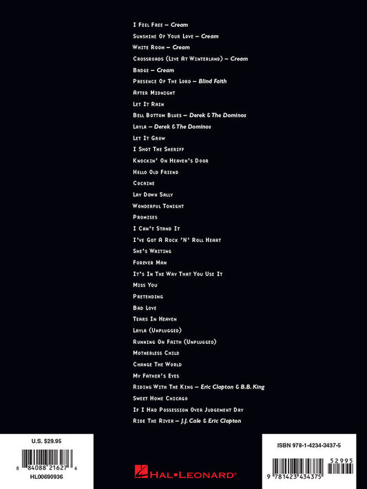 Eric Clapton Complete Clapton Guitar Tab RV