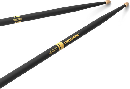 Promark Rebound 7A ActiveGrip Hickory Drumstick Acorn Wood Tip