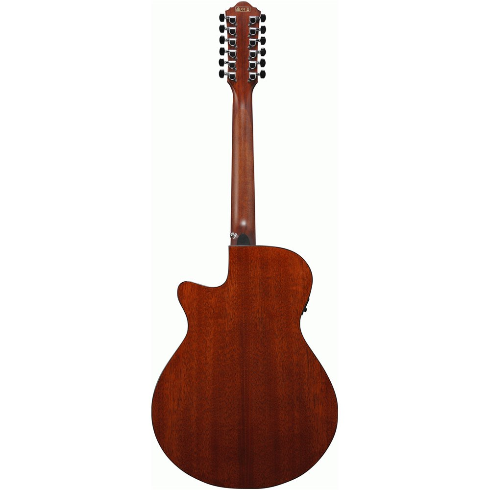 Ibanez AEG5012 12 String Acoustic Electric Guitar in Black High Gloss