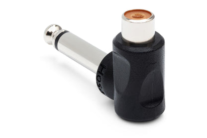 HOSA GPR123 Right Angle Adapters RCA To 1/4" TS