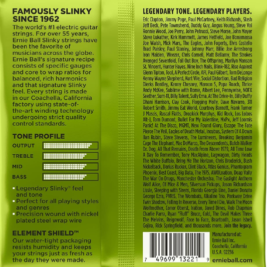 Ernie Ball Regular Slinky Nickel Wound Electric Guitar Strings 3 Pack 10-46 Gauge