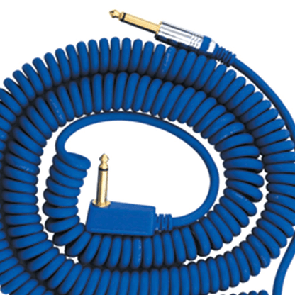 VOX VCC 9m Vintage Coiled Guitar Cable in Blue