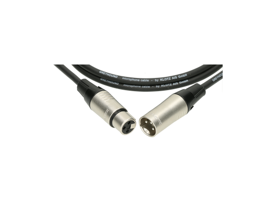 KLOTZ Greyhound Microphone Cable 1m Female XLR to Male XLR
